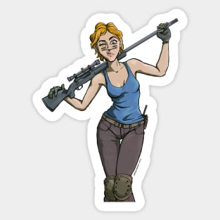 Sniper Girl Sticker